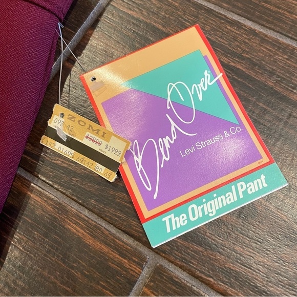 NWT Bend Over Levi Strauss & Co Vintage 1980’s Trouser Pants - Picture 7 of 10